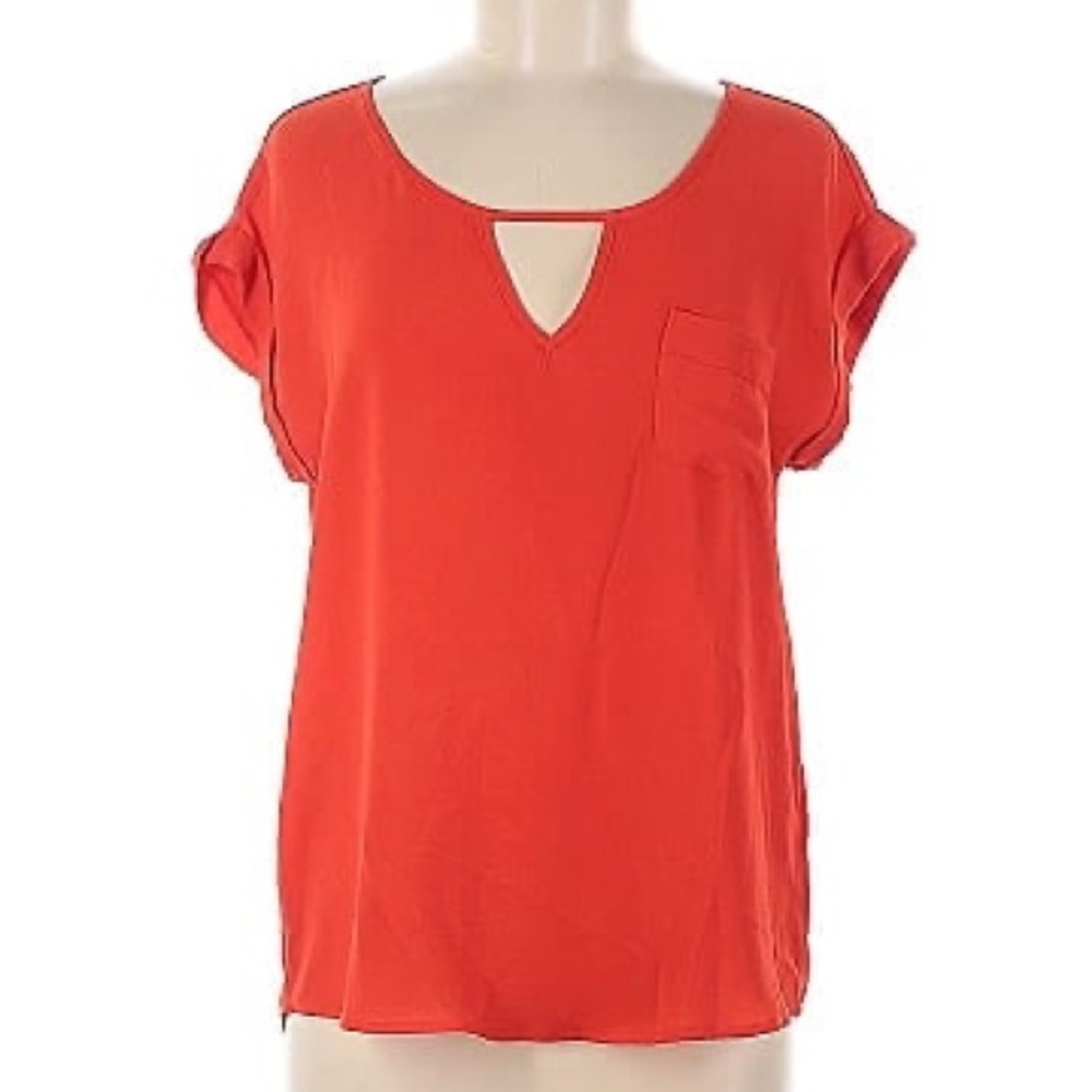 Papermoon orange button back top